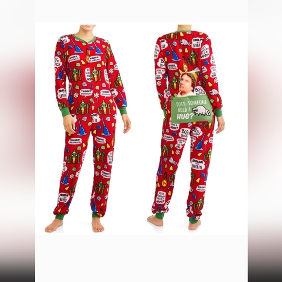 ELF Intimates & Sleepwear Elf Womens Plush Red Buddy Drop Seat